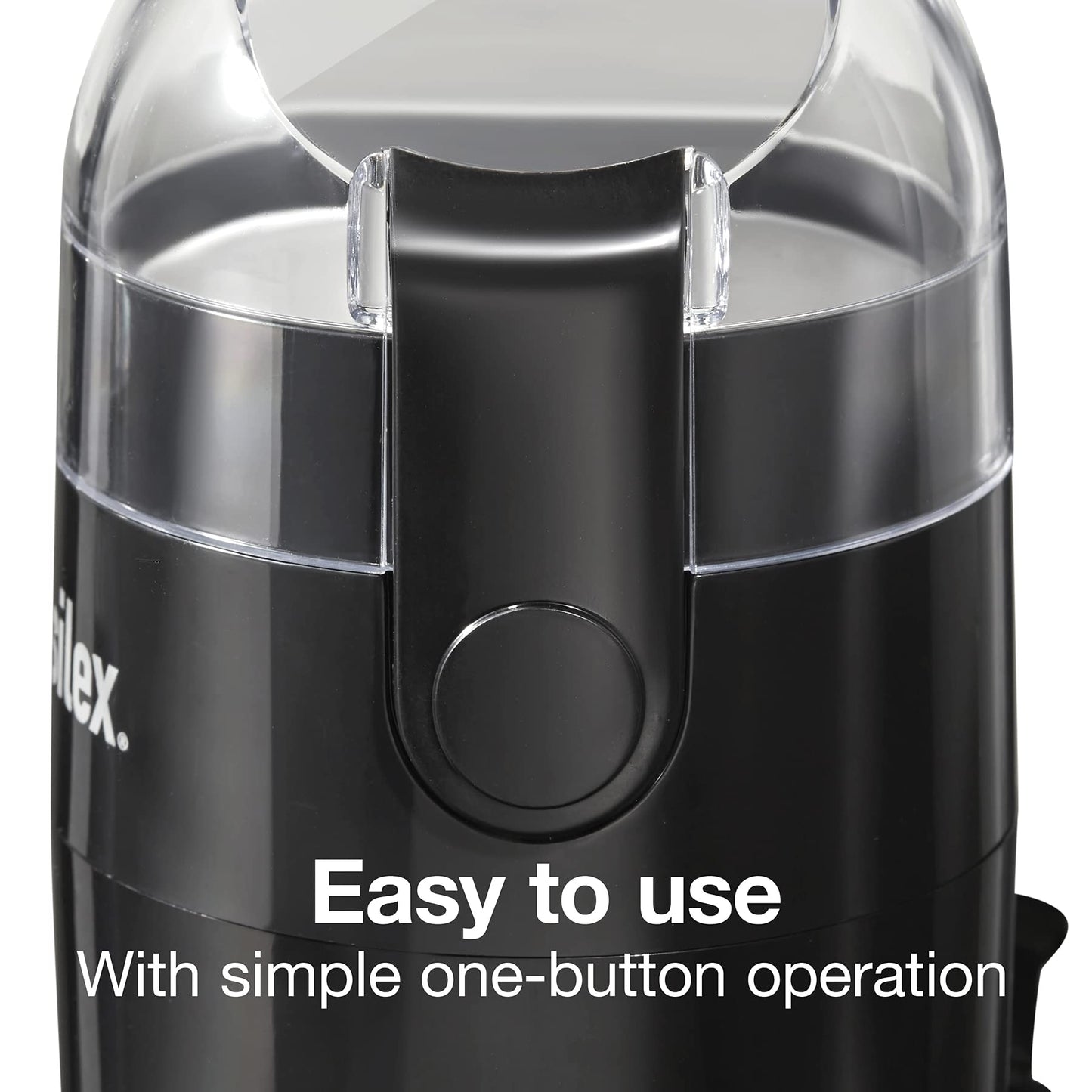 Proctor Silex Fresh Grind 4oz Electric Coffee Grinder for Beans, Spices and More, Retractable Cord, Stainless Steel Blades, Black