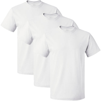 Fruit of the Loom Men's Crewneck Tee 3 Pack, White, Large(Pack of 3)