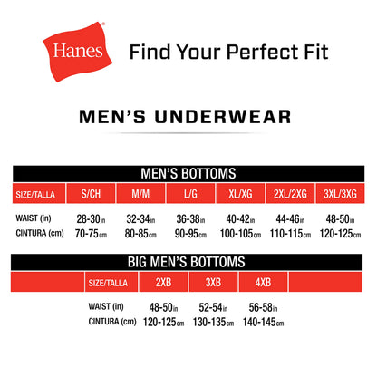 Hanes Men's X-Temp Total Support Pouch Boxer Brief, Anti-Chafing, Moisture-Wicking Underwear, Multi-Pack, Long Leg-Assorted, Small
