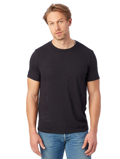 Alternative Men's Crew T-Shirt, Eco True Black, X-Large