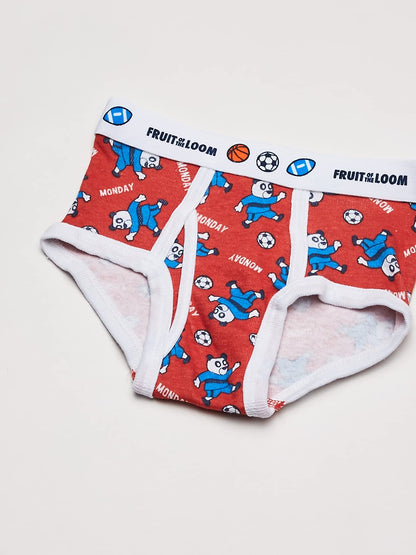 Fruit of the Loom boys Tag Free Cotton briefs underwear, Toddler‚â€“ 7 Pack Ã‚â€“ Days Week, 4-5T US