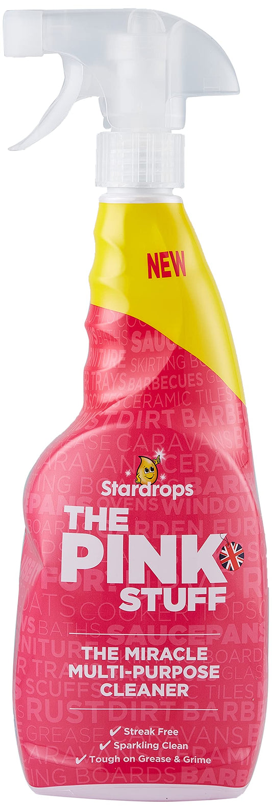 Stardrops - The Pink Stuff Miracle Multi-Purpose Cleaner - Removes Grease, Grime, and Stains on Kitchens, Bathrooms, Floors, and More
