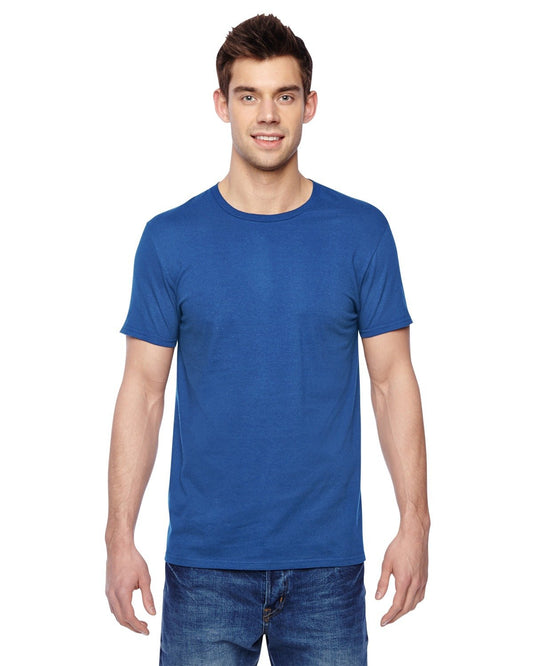 Fruit of the Loom Mens 4.7 oz. 100% Sofspun Cotton Jersey Crew T-Shirt(SF45R)-ROYAL-2XL