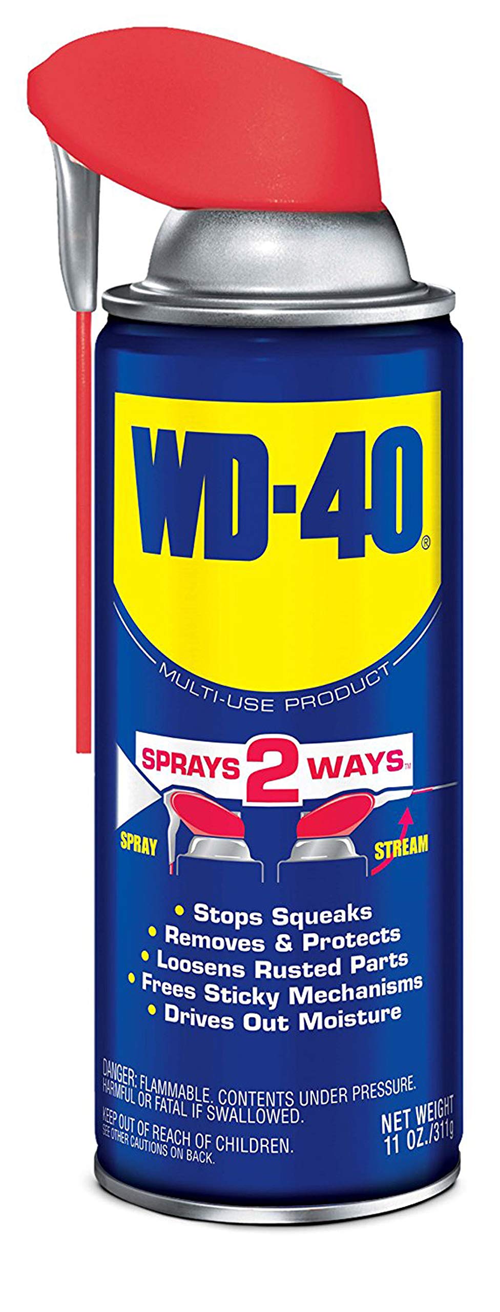 WD-40 110054 Multi-Use Product Spray with Smart Straw, 8-Ounce (Pack of 12)