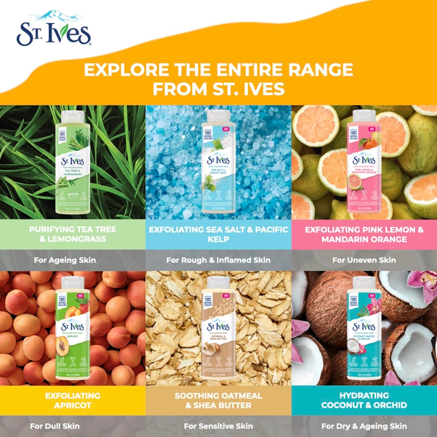 ST IVES 16OZ B/W COCONUT