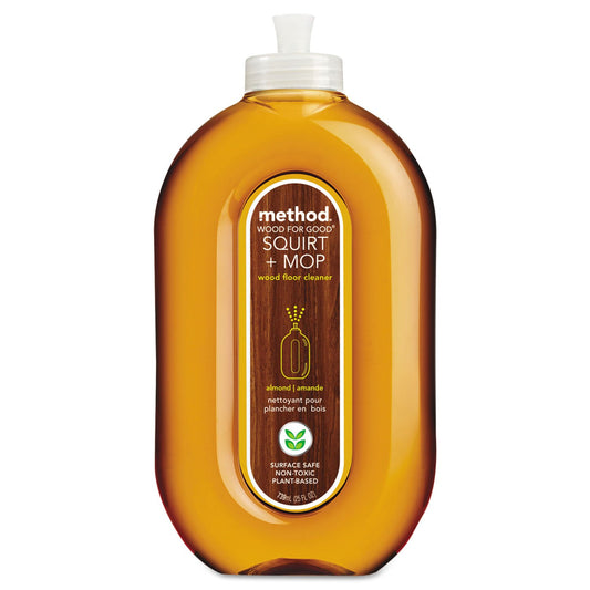 Method® Squirt + Mop Wood Floor Cleaner, Almond Scent, 25 oz Squirt Bottle