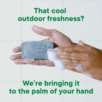 Irish Spring Moisture Blast Deodorant Bar Soap for Men, 12 Hour Fresh Deodorant Soap, 3.7 oz Bar (12 Pack)