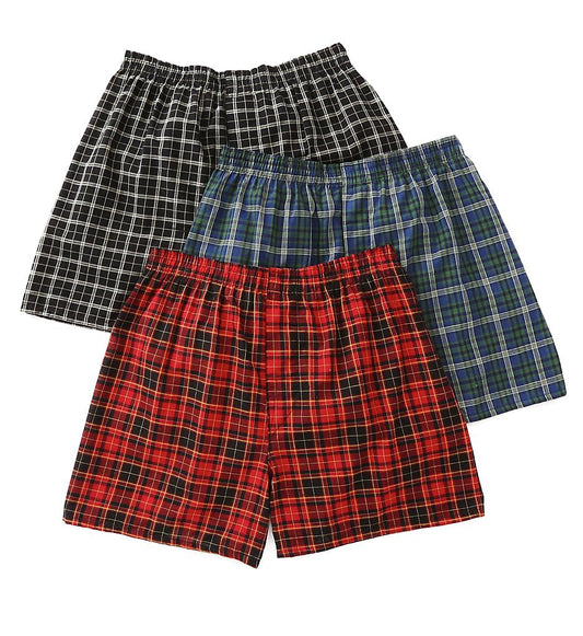 Men's Tartan Boxer, 3 Pack