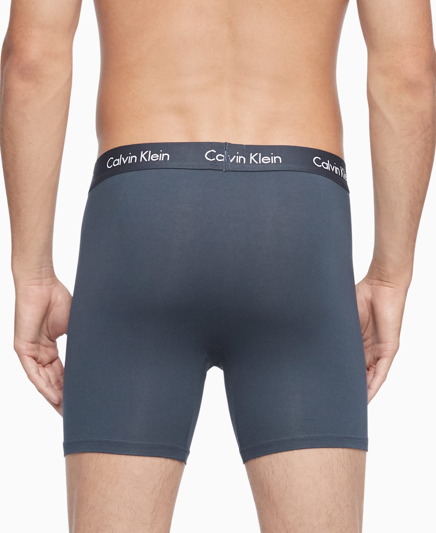 Calvin Klein Men's Underwear Body Modal Boxer Briefs 3 Pack, Black/Blue Shadow/Mink, Small