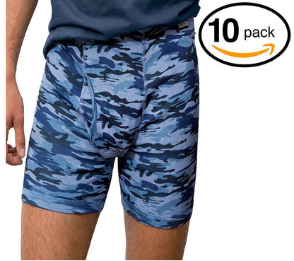 Hanes Men's 10-Pack ComfortSoft Waistband Boxer Brief (XX-Large, Assorted)