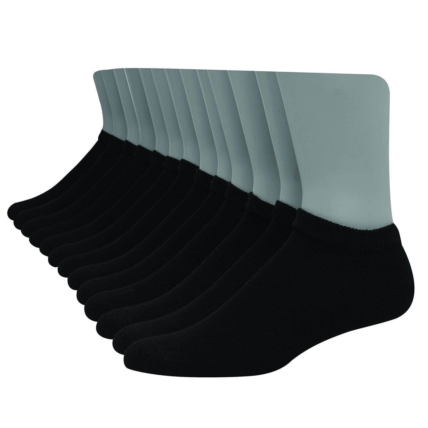 Hanes Ultimate mens Freshiq Cool Comfort Reinforced Low Cut Socks, 12-pair Pack Socks, Black, 6 12 US