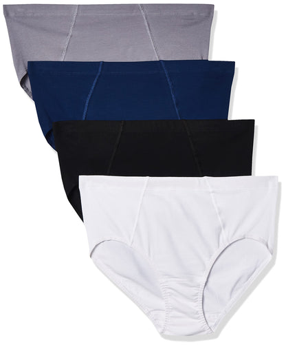 Fruit Of The Loom Women's Plus Size Underwear Flexible Fit Brief Panties, Assorted, 2X/10