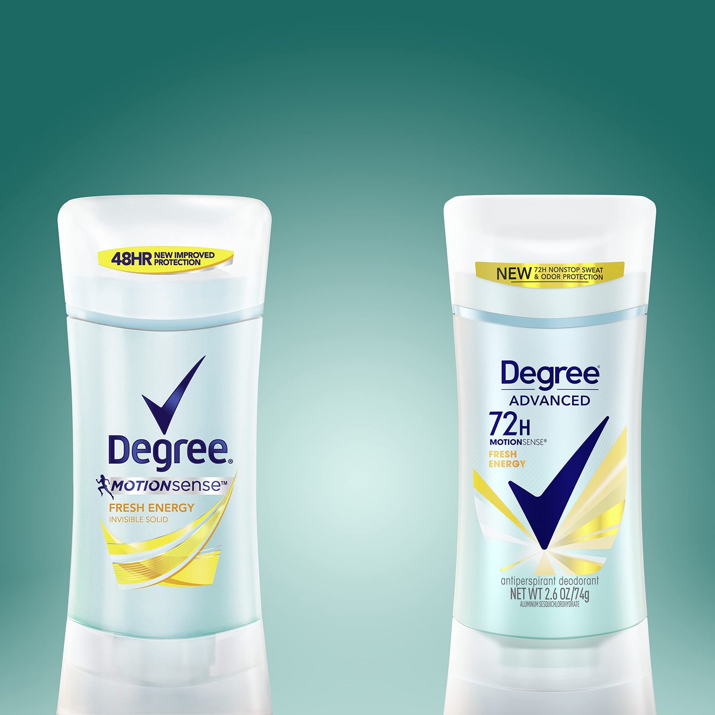 Degree Women Antiperspirant Deodorant Stick, Fresh Energy, 2.6 Ounce (Pack of 2)