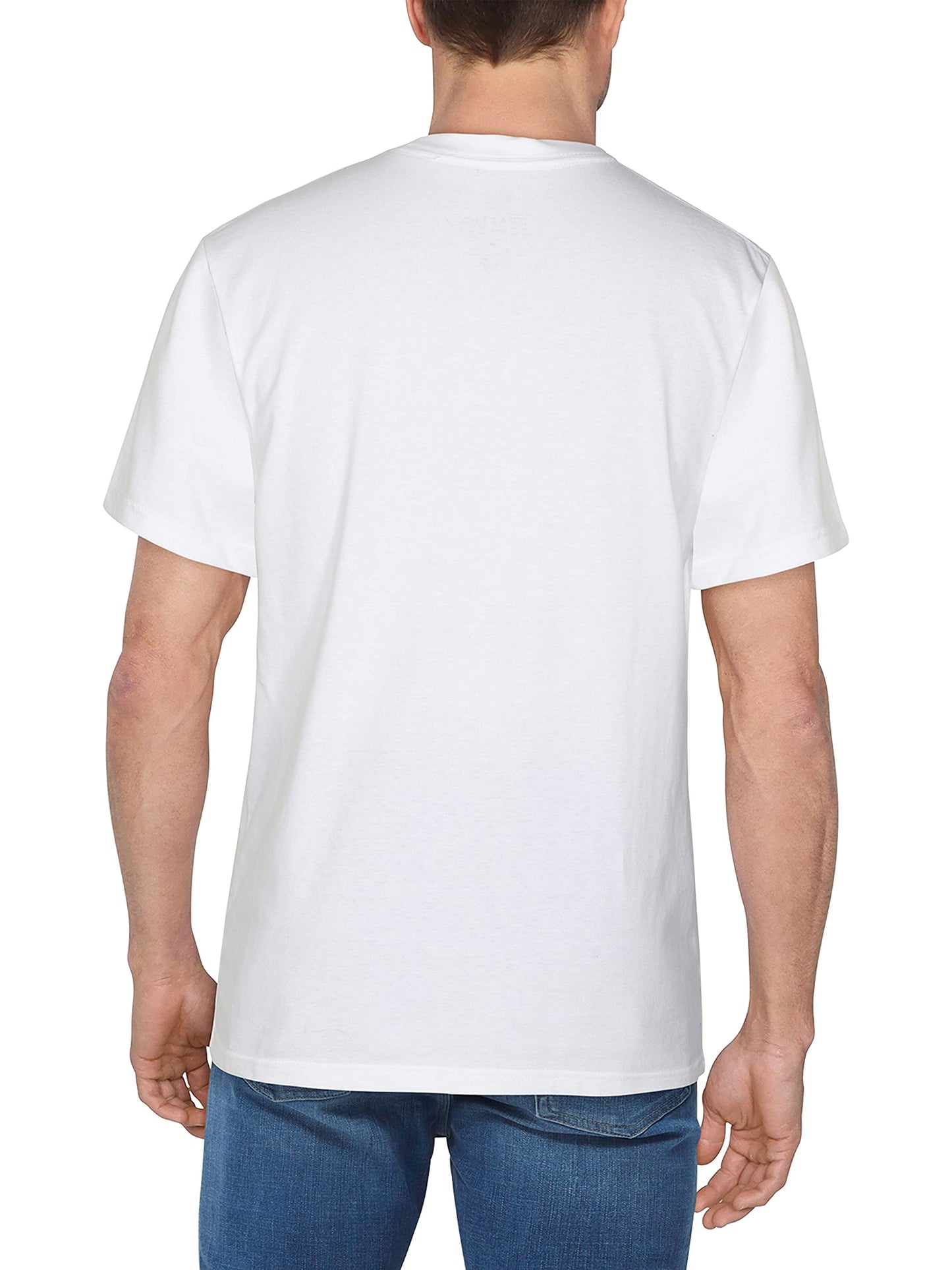 Fruit of the Loom Men's Crafted Comfort Tee, Classic, Sizes S-2X, Relaxed Fit-Cotton-White, XX-Large