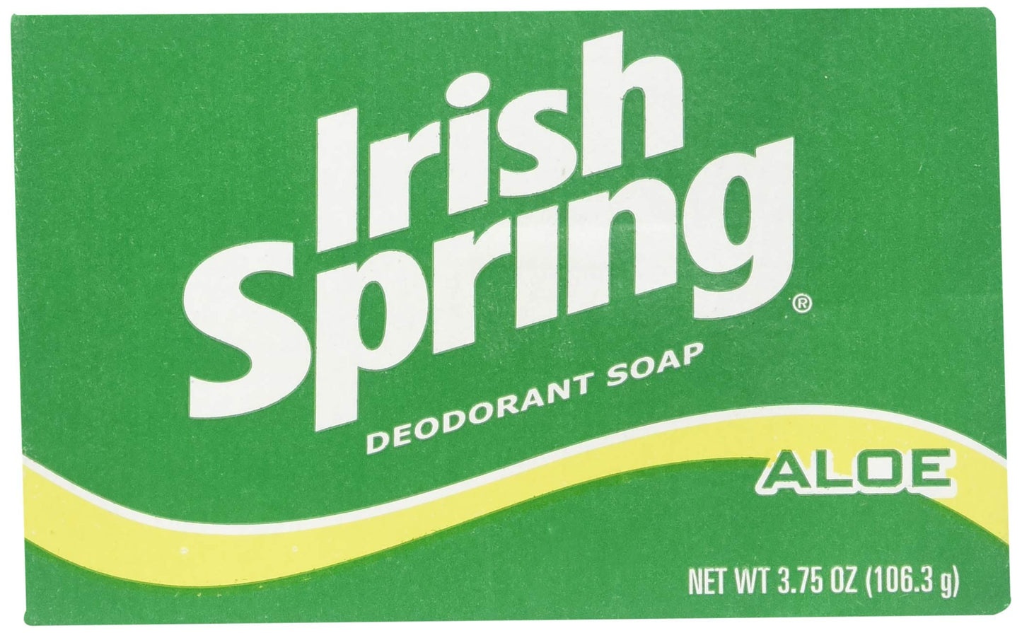 Irish Spring Deodorant Bath Bar Soap Aloe, 3.75 Oz