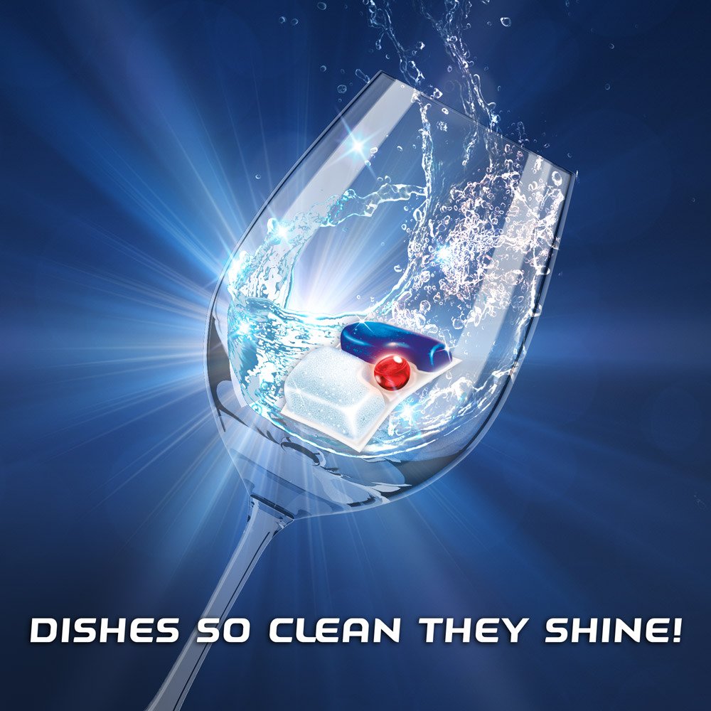 Finish - Quantum - 68ct - Dishwasher Detergent - Powerball - Ultimate Clean & Shine - Dishwashing Tablets - Dish Tabs