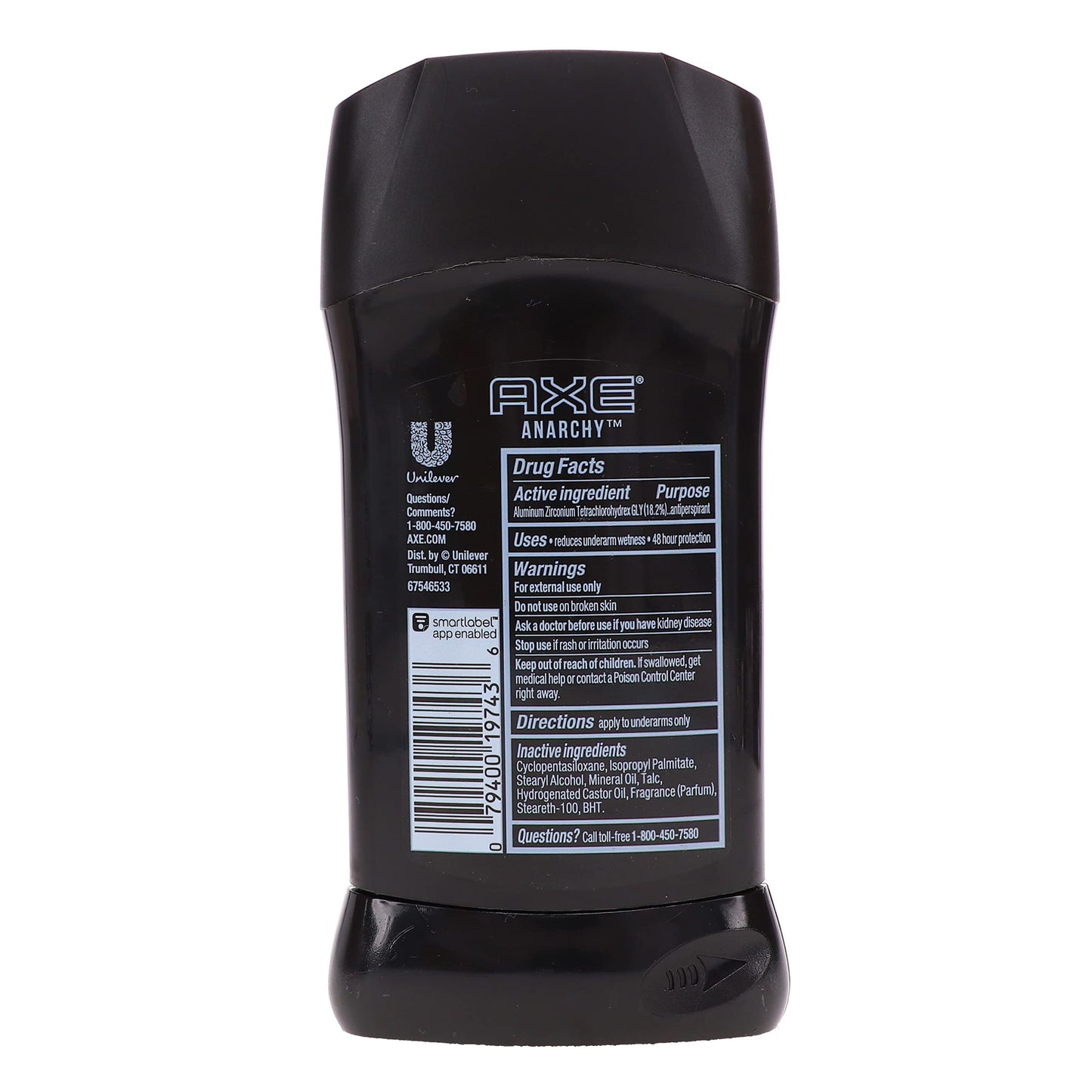 AXE Invisible Solid AntiPerspirant Deodorant Anarchy 2.7 Oz, Sandalwood (Pack of 2)