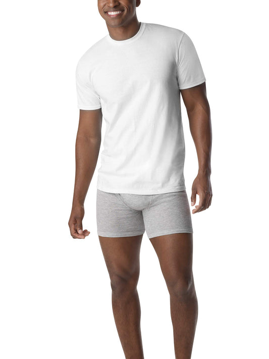 Hanes Mens Super Value 10-Pack ComfortSoft Crewneck, S, White