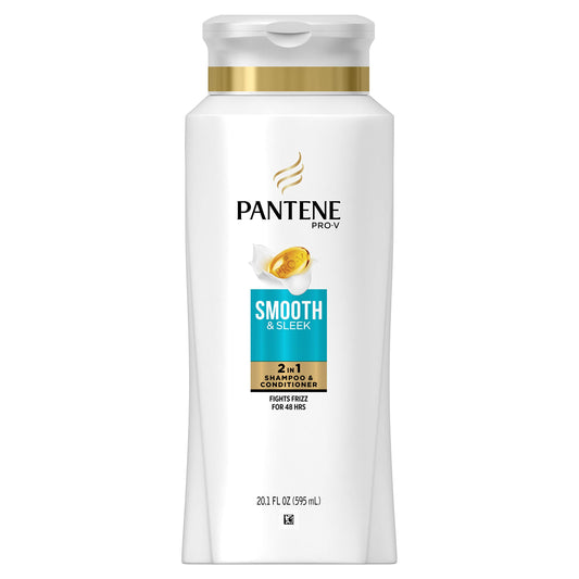Pantene Pro-V Smooth & Sleek 2 In 1 Shampoo & Conditioner, 20.1 Fl Oz, 20.100000000000001 Fl Oz