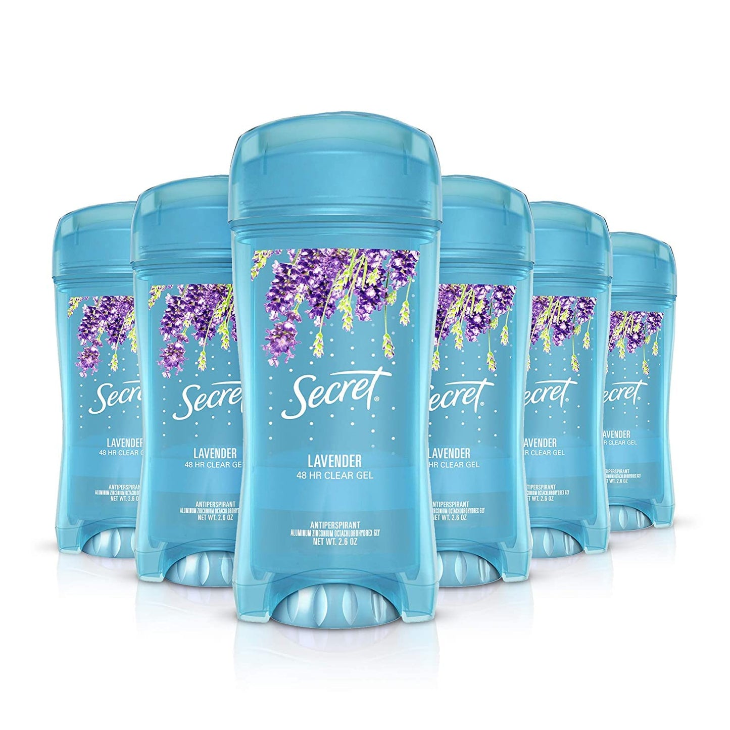 Secret Fresh Antiperspirant Deodorant for Women, 72hr Breathable Sweat & Odor Protection, Instant Freshness & Gentle, PH Balancing Minerals, Clear Gel, Refreshing Berry Scent, 2.6 oz (Pack of 2)