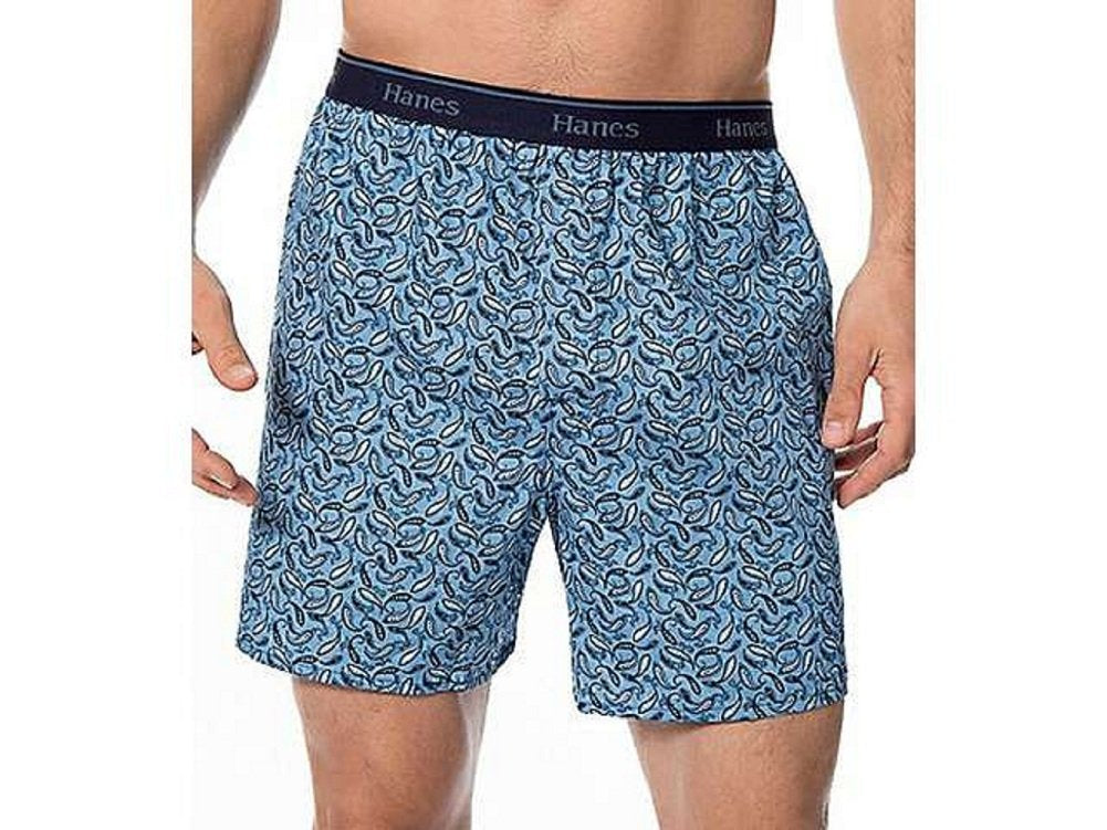 Hanes Mens Woven Boxers Assorted Large