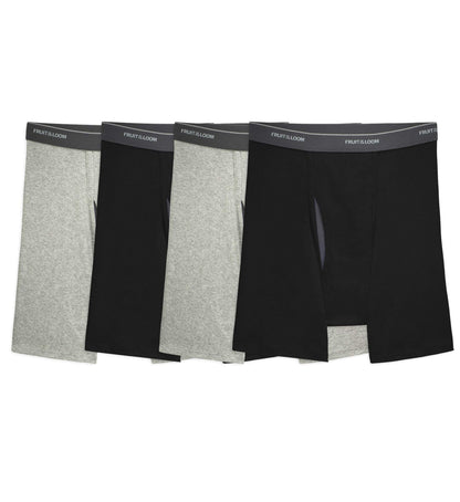 Fruit of the Loom Mens Coolzone Boxer Brief 4 Pack, 3XL, Assorted