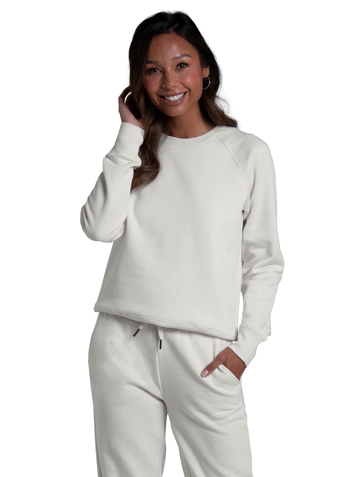 Fruit of the Loom Women's Crafted Comfort Sweatshirts, Pants, & Tri-Blend Tees, Ruby Wine