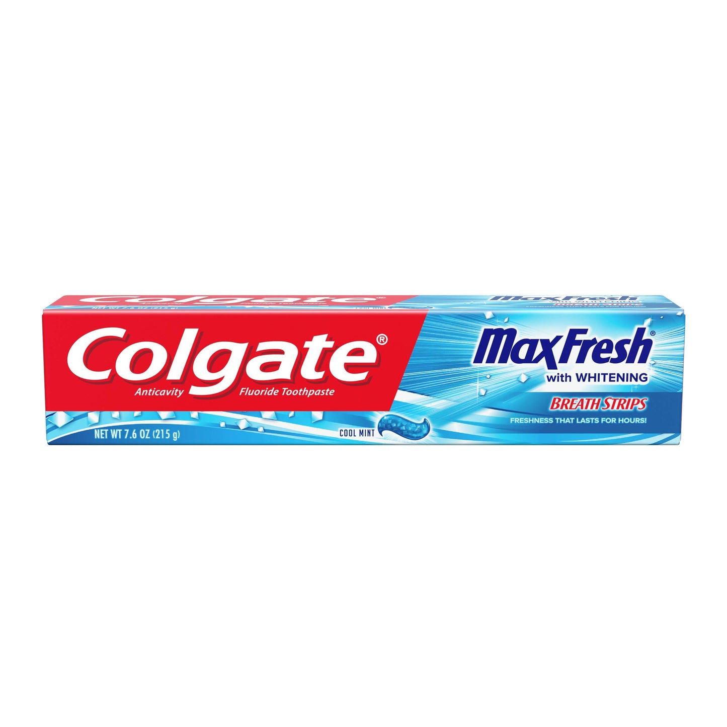 Colgate Max Fresh Toothpaste With Mini Breath Strips, Cool Mint, 6 Ounce (Pack of 3)