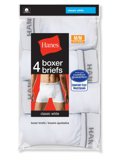 Hanes Boxer Briefs Value 4 Pack (white/XXL)