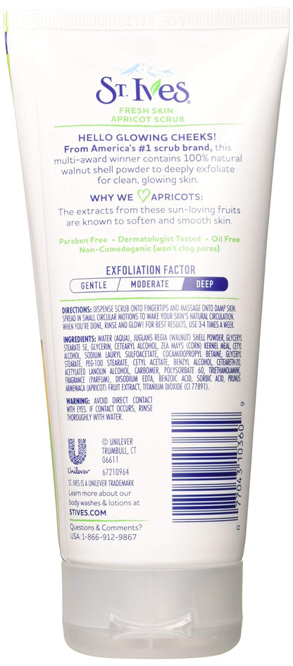 St. Ives Face Scrub Apricot 6 oz(Pack of 3)