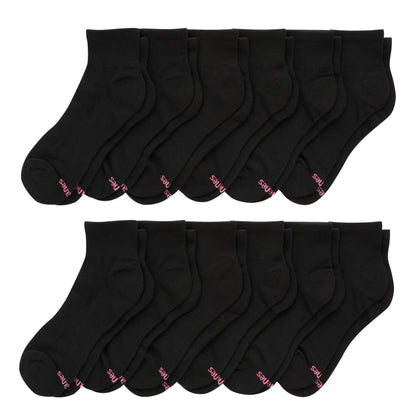 Hanes womens 6-pair Comfort Fit Ankle Sock, Grey/White/Black, 8 12 US