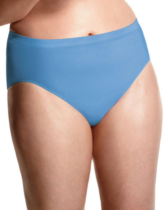 Just My Size Women's Seamless Comfort Hi-Cut 3 Pair, 1X-Assorted