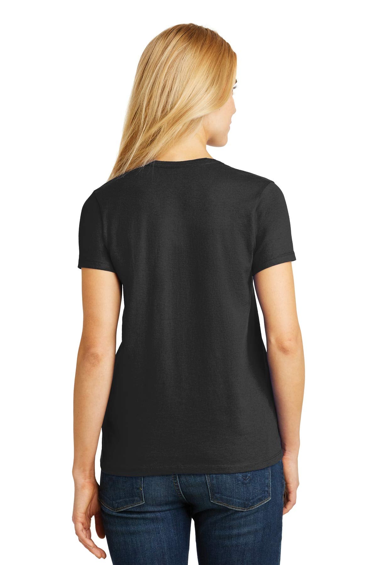 Hanes Relaxed Fit Women's ComfortSoft V-Neck T-Shirt Black