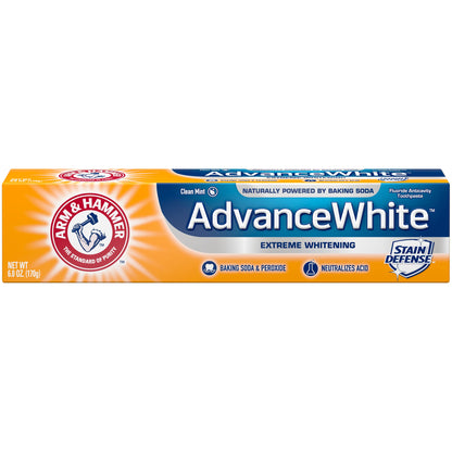 Arm & Hammer Advance White Extreme Whitening Toothpaste Clean Mint - 6 Oz- Pack of 9