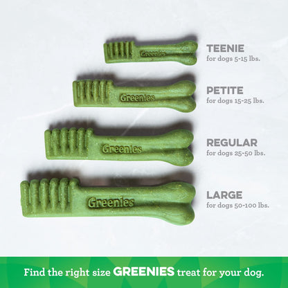 Greenies Grain Free Regular Natural Dental Care Dog Treats, 27 oz. Pack (27 Treats)