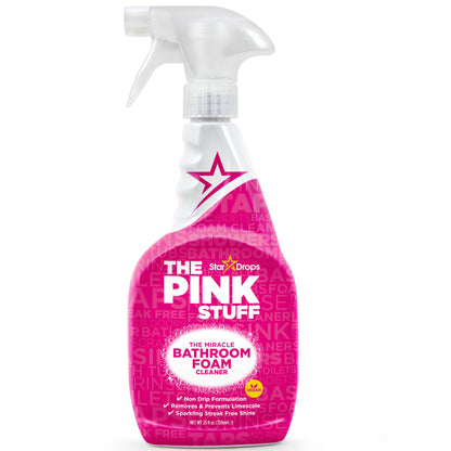 Stardrops - The Pink Stuff - Miracle Bathroom Foam Cleaner 750ml - Baths, Tiles, Soap Scum, Limescale, Streak Free