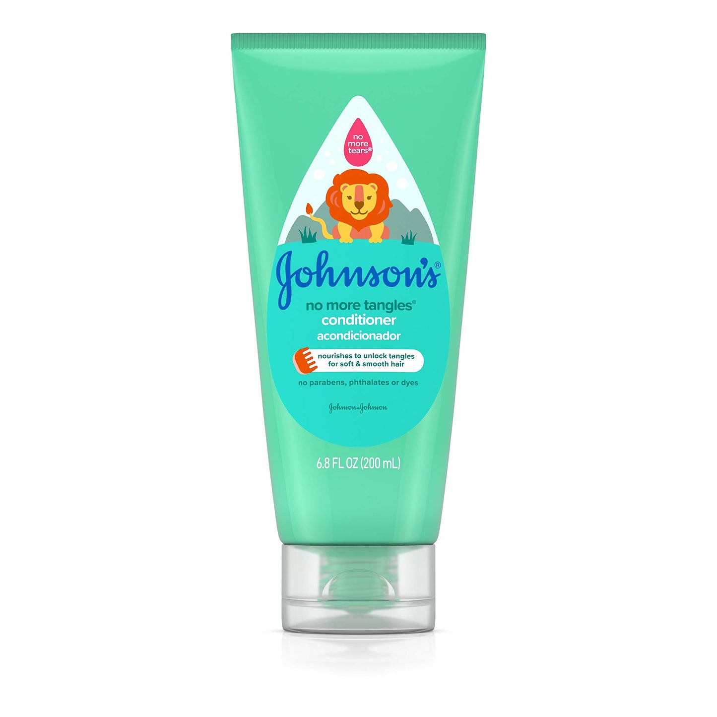 Johnson's No More Tangles Detangling Toddler & Kids Conditioner, Gentle No More Tears Formula, Hypoallergenic and Free of Parabens, Phthalates, Sulfates and Dyes, 6.8 fl. Oz (Pack of 3)