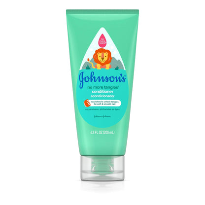 Johnson's No More Tangles Detangling Toddler & Kids Conditioner, Gentle No More Tears Formula, Hypoallergenic and Free of Parabens, Phthalates, Sulfates and Dyes, 6.8 fl. Oz (Pack of 3)