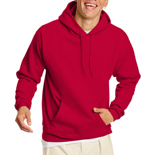 Hanes mens Pullover Ecosmart Hooded Sweatshirt Hoody, Deep Red, 4X-Large US