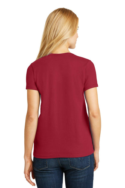 Hanes Relaxed Fit Women's ComfortSoft V-Neck T-Shirt Deep Red