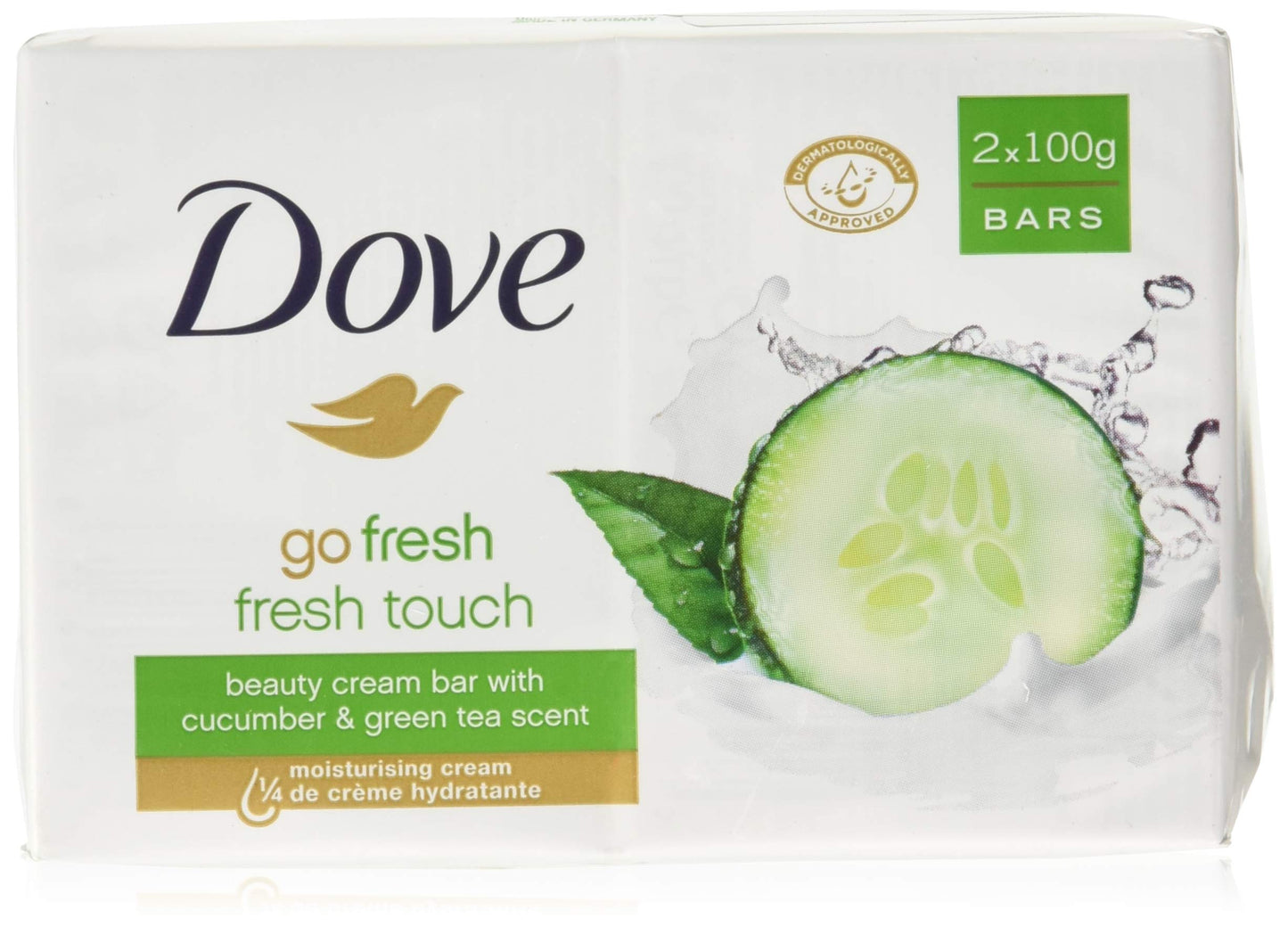 Dove Go Fresh Fresh Touch With Cucumber & Green Tea Scent By Dove for Unisex - 4 X 3.5 Oz Bar Soap, 4count