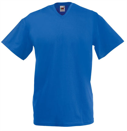 Fruit of the Loom Mens Short Sleeve V-Neck Tee White XL
