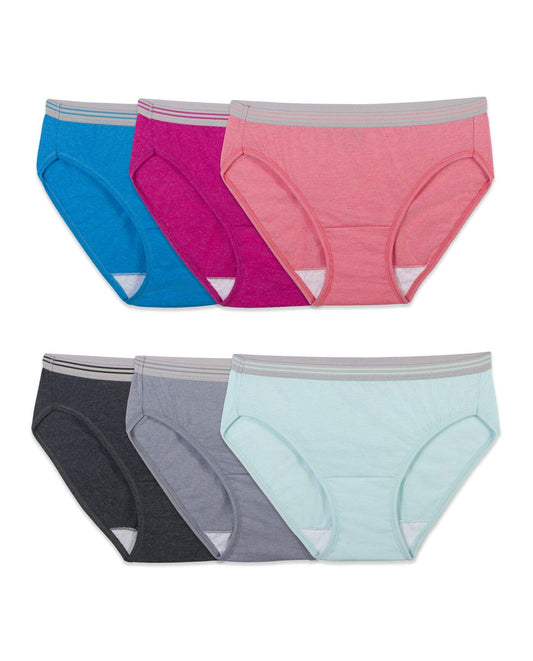 Fruit of the Loom 7-Pack of Ladie's Heather Bikinis (9 (44" - 45"))