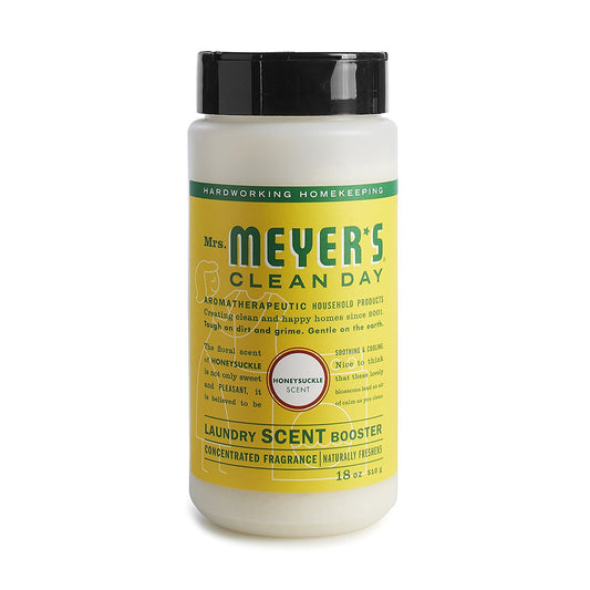 MRS. MEYER'S CLEAN DAY Laundry Booster, Pair with Liquid Laundry Detergent Or Detergent Pods, Honeysuckle, 18 oz