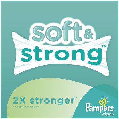 Pampers Natural Clean Unscented Water Baby Wipes 5X Refill Packs, 360 Count
