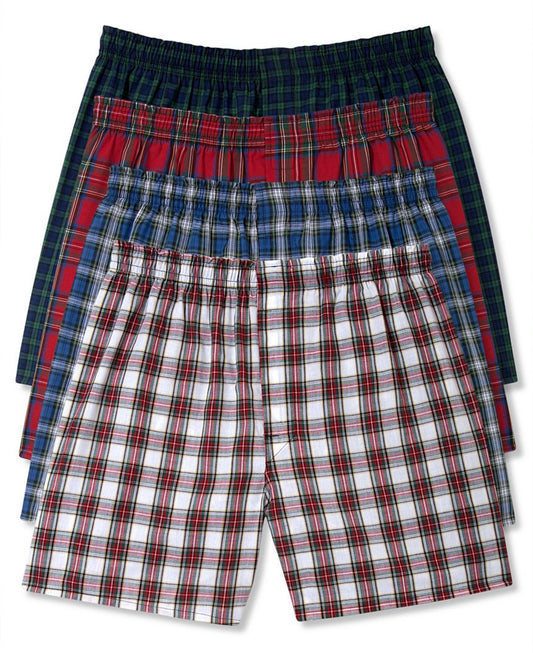 Hanes Men's Five-Pack Ultimate Tartan Boxers