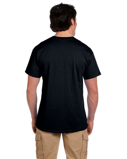 Fruit of the Loom Men's Crew Neck T-Shirt (Pack of 4), Black/Grey, Medium