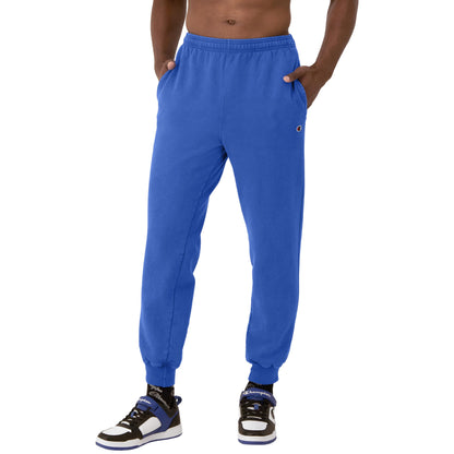 Champion, Mineral Dye Graphic, Fleece Men's Jogger Sweatpants, 30", Black C Patch Logo