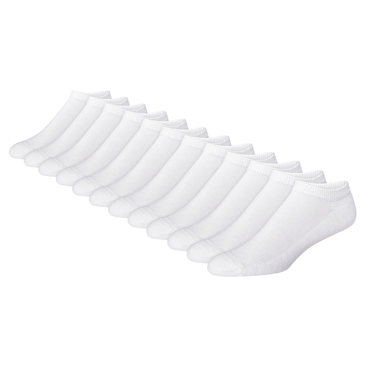 Hanes mens Hanes Men's X-temp Cushioned No Show (Pack of 12 Pairs) Casual Sock, Black, 14-Dec US
