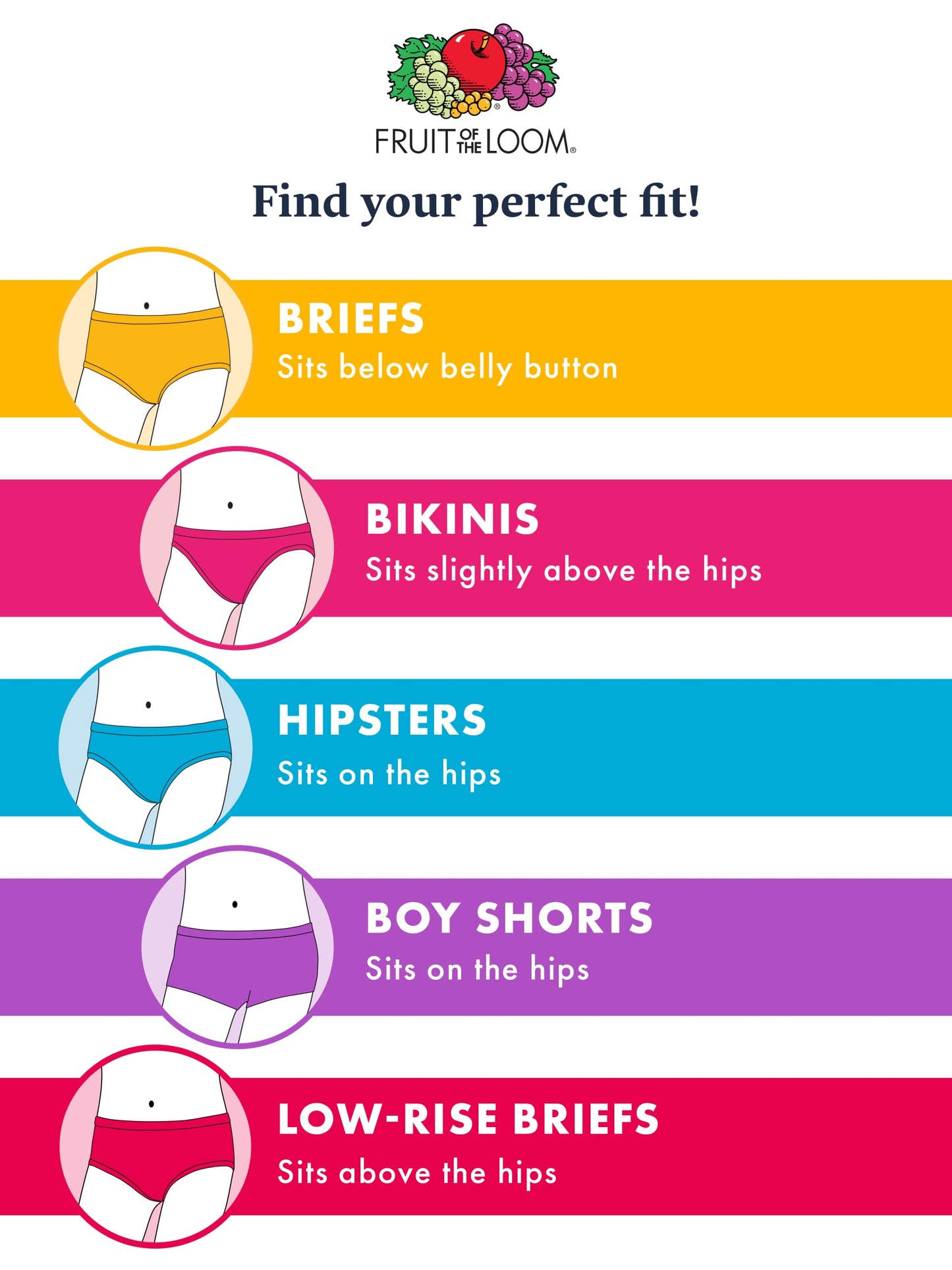 Fruit of the Loom Girls' Tag Free Cotton Brief Underwear Multipacks, Brief-20 Pack-Black/Pink/Grey, 8